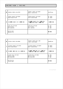 さくさく文章題　和差算